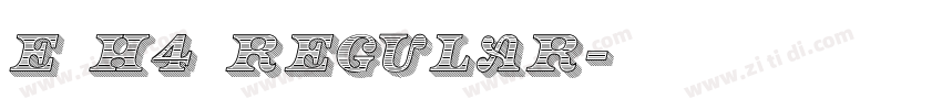 E H4 Regular字体转换